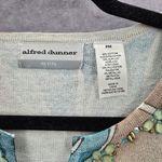 Alfred Dunner Blue Floral Short Sleeve Cotton Beaded Shirt Top Petite Medium Size undefined Photo 6