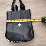 Lululemon  Reusable Shopping Tote Bag Black and White Photo 2