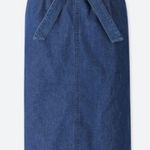 Uniqlo Denim paper bag Skirt Photo 3