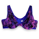 Cacique Lane Bryant Womens Bra 50D Microfiber Unlined High Apex Bra Blue Purple Photo 3