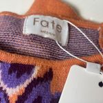Fate Women's M Floral Sweater Chiccore Artcore Orange Size M Photo 4