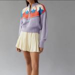 Urban Outfitters Western  BDG Jesse Half-Zip Sweater Xs  Lavender Stars Photo 1