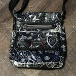 Sakroots  Artist Circle Small Messenger‎ crossbody Bag- PEACE- Black/white Photo 1