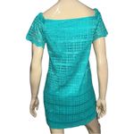 Trina Turk Trina  Women’s Size S Emerald Lace Off The Shoulder Mini Shift Dress Photo 4