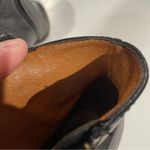 Madewell  The Billie Black Leather Stacked Heel Ankle‎ Booties Size 7 Photo 7