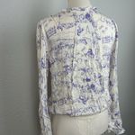 Free People Intimately Everything's Rosy Bodysuit Western Purple Print Rodeo XS Photo 5