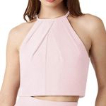 Azazie NWT  BLUSHING PINK CHIFFON CROPPED TOP SIZE XL Photo 0
