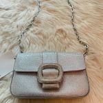 ZARA  Silver Crossbody Bag with Metallic Finish Photo 3
