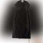 Black Halo NWOT Lena art deco panels Sheath strapless Dress black sz 4 Photo 4