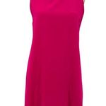 Alice + Olivia Mini Dress Mock Neck Cut-Out Back Zipper Hot Pink Size Medium Photo 0