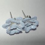 Light Blue Flower Earrings Photo 3