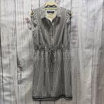 Karl Lagerfeld  Paris Black and White Patterned Sleeveless Shirtdress Size 12 Photo 2