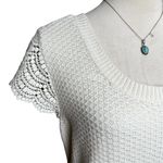 Lane Bryant  Cap Sleeve Knit Lined Sweater Shift Dress in Birch Cream Sz 22/24 Photo 5