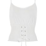 White Smocked Waist Lace Photo 2