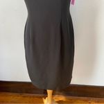 J.R. Nites by Caliendo Vintage 90’s Solid Black Beaded & Sequin Floral Accent Sheath Dress Photo 8