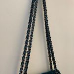 Rebecca Minkoff  Crossbody Purse Bag Teal Green Velvet Chain Quilted Affair Pine Photo 3