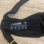 ANDIE NWT  Swim The Wyndwood Top Size XL Black One Shoulder Photo 4