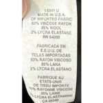 Ralph Lauren Lauren Womens Skirt Lined Merino Wool Rib Knit Pencil Skirt Black 8 Photo 8