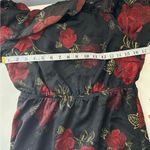 Cupcakes & Cashmere Black Red Floral Halter Dress Small Black Photo 9