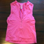 Front zip hot pink tank top Photo 1
