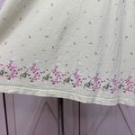 Vintage Opposite Floral Flannel Babydoll Nightgown Green Pink XL Photo 5