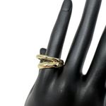 Loren Stewart Deux Double Open Band Ring Gold Plated Chunky Classic Size 7 NEW Photo 5