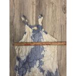 Nation Ltd  Woodstock Blue White Tie Dye Midi Tank Dress Size Small Photo 4