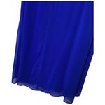 City Chic New  Dress Womens L 20 Hi Low Sleeveless Trapeze Chiffon Electric Blue Photo 5