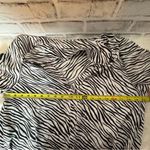 ZARA ‎ Black and White Button Down Shirt with Notched Collar Photo 9