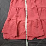 Zenana Womens Pink Sleeveless Ruffle Tiered Knee Length A Photo 7