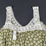 Maurices Womens 1X Green Floral Crochet Trim Pullover Tank Top‎ NWT Photo 7