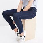 Madewell  Skinny Skinny Jeans Dark Wash Five Pocket Zip Cropped Ankle ? sz 29 W29 Photo 0