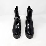 Nine West [] Henrita Black Patent Leather Platform Chelsea Ankle Boots Size 9.5 M Photo 9