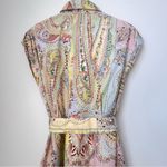 ZARA  Paisley Printed Midi Belted Shirt Dress Size XL Photo 10