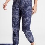 Athleta Farallon Printed Joggers Blue Camo Pants Sz 8 512 Photo 1