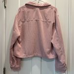 Love Tree Pink Corduroy Cropped Shacket Size Large Photo 2