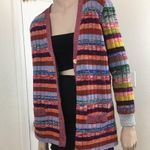 Reversible Colorful Fun Print Cardigan OS Size undefined Photo 2