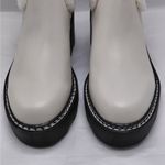Calvin Klein Anissa Shearling Platform Chelsea Boots Women 7M Ivory Trendy Chic Photo 8