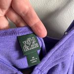 Wild Fable Purple Knit Bodycon Mini Dress M Ring Front Detail Spaghetti Strap Photo 3