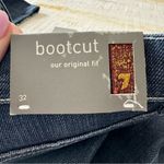 7 For All Mankind Original Bootcut Jeans NWT size 32 Dark Wash Denim 35” Inseam Photo 10