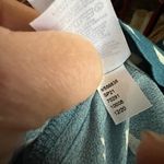 Loft  Blue  and White V Neck Romper. Size 4 Photo 5