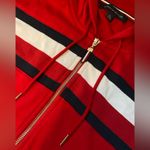 Tommy Hilfiger  Hoodie Sweatshirt Women’s XL Long Sleeve Full Zip Red Stripe Logo Photo 2