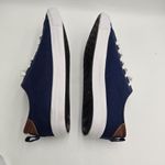 Twisted Women’s Navy Canvas Sneakers Size 8.5 Zip Detail Lace Up Casual Low Top Photo 7