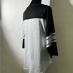 NFL  Raiders Women’s Mesh Jersey Top Black White TEAM APPAREL XL Football Tee Photo 6