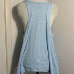 Pilcro  blue and white striped sleeveless shark bite tunic tank size M Photo 3