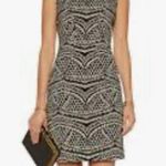 Diane Von Furstenberg DVF Pentra Printed Sheath Dress 0 Black White 🥰 ⭐️ Photo 3