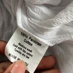 White Cotton Beach Lace Trim Belted Beach Cover Up Dress SIZE XL Photo 4