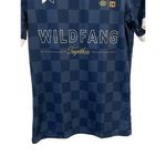 TOGETHXR x WILDFANG Soccer Jersey Womens Small V Neck Blue Short Sleeve Shirt Photo 4