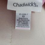 Chadwick's pink cropped wide leg pants size 10 Photo 4