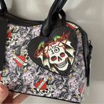 Ed Hardy  Black and Red Skull Satchel Photo 1